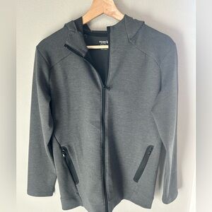 Old Navy Active Heather Gray Zip-Up Jacket
